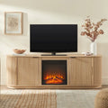 Meuble TV cheminée moderne à cannelures de 70 pouces de Middlebrook Designs