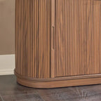 Meuble TV cheminée moderne à cannelures de 70 pouces de Middlebrook Designs
