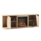 Meuble TV cheminée moderne à cannelures de 70 pouces de Middlebrook Designs