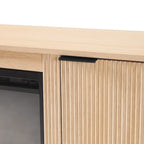 Meuble TV cheminée moderne à cannelures de 70 pouces de Middlebrook Designs
