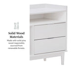 Table de chevet Middlebrook Modern Gallery en bois massif