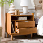 Table de chevet Middlebrook Modern Gallery en bois massif