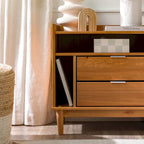 Table de chevet Middlebrook Modern Gallery en bois massif