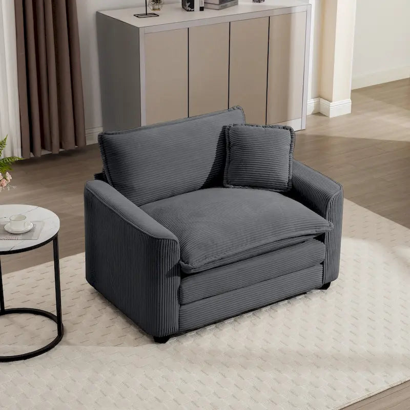 Canapé d'angle modulaire en velours côtelé Cloud, combinaison libre