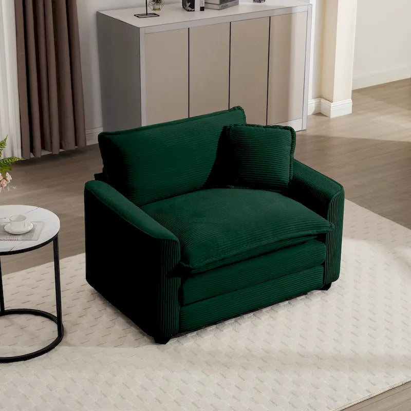 Canapé d'angle modulaire en velours côtelé Cloud, combinaison libre