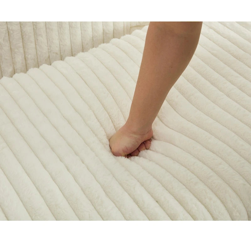 Chaise longue rembourrée surdimensionnée de 47,8 pouces avec coussins