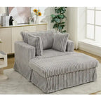 Chaise longue rembourrée surdimensionnée de 47,8 pouces avec coussins
