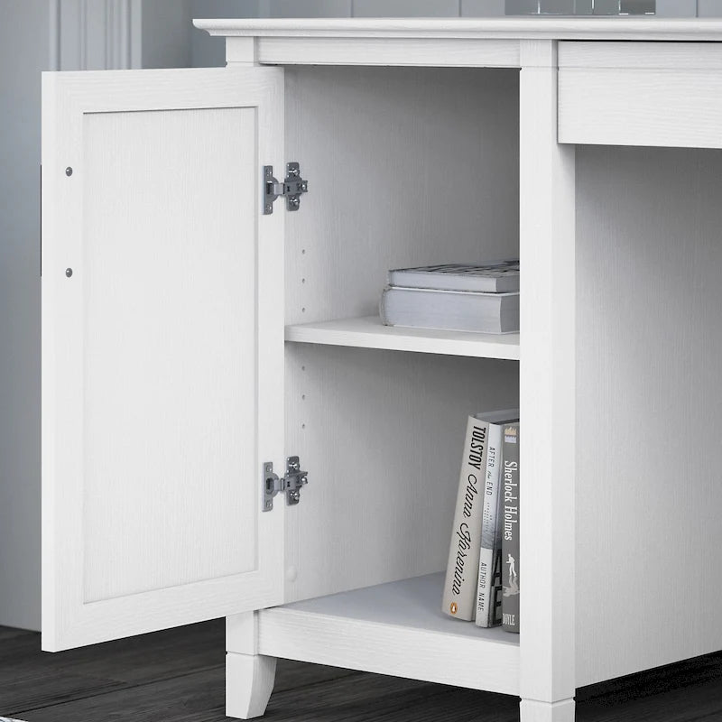 Bureau d'ordinateur Key West 54W avec armoire et bibliothèque par Bush Furniture