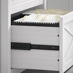 Bureau d'ordinateur Key West 54W avec armoire et bibliothèque par Bush Furniture