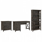 Bureau d'ordinateur Key West 54W avec armoire et bibliothèque par Bush Furniture
