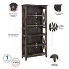 Bureau d'ordinateur Key West 54W avec armoire et bibliothèque par Bush Furniture