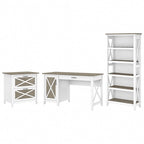 Bureau d'ordinateur Key West 54W avec armoire et bibliothèque par Bush Furniture