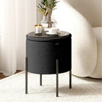 Pouf rond StorageBud avec rangement