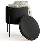 Pouf rond StorageBud avec rangement
