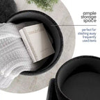 Pouf rond StorageBud avec rangement