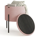 Pouf rond StorageBud avec rangement