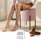 Pouf rond StorageBud avec rangement