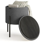 Pouf rond StorageBud avec rangement