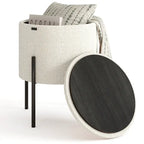 Pouf rond StorageBud avec rangement