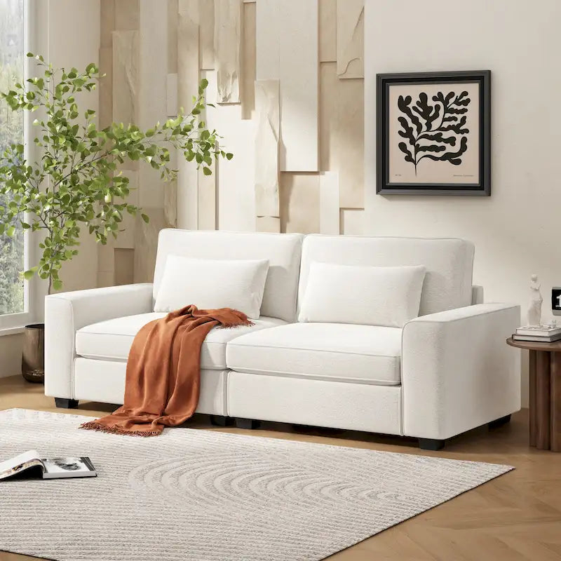 Canapé 3 places rembourré Montague Cozy Duo de Christopher Knight Home