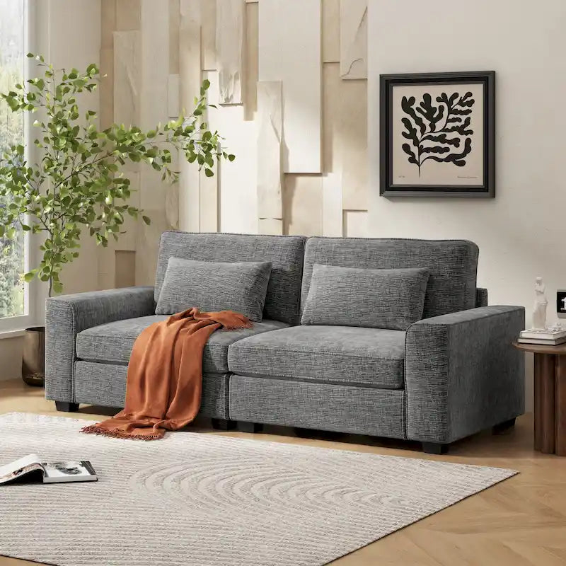 Canapé 3 places rembourré Montague Cozy Duo de Christopher Knight Home