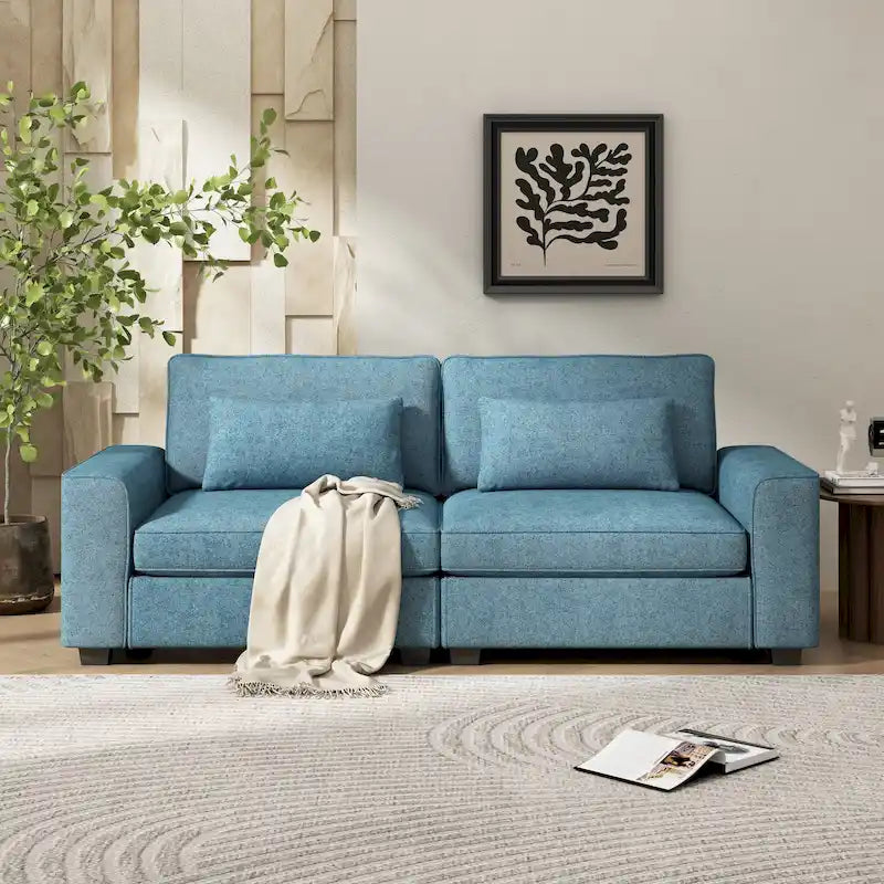 Canapé 3 places rembourré Montague Cozy Duo de Christopher Knight Home