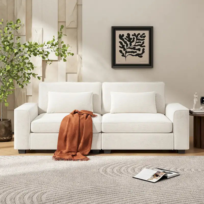 Canapé 3 places rembourré Montague Cozy Duo de Christopher Knight Home