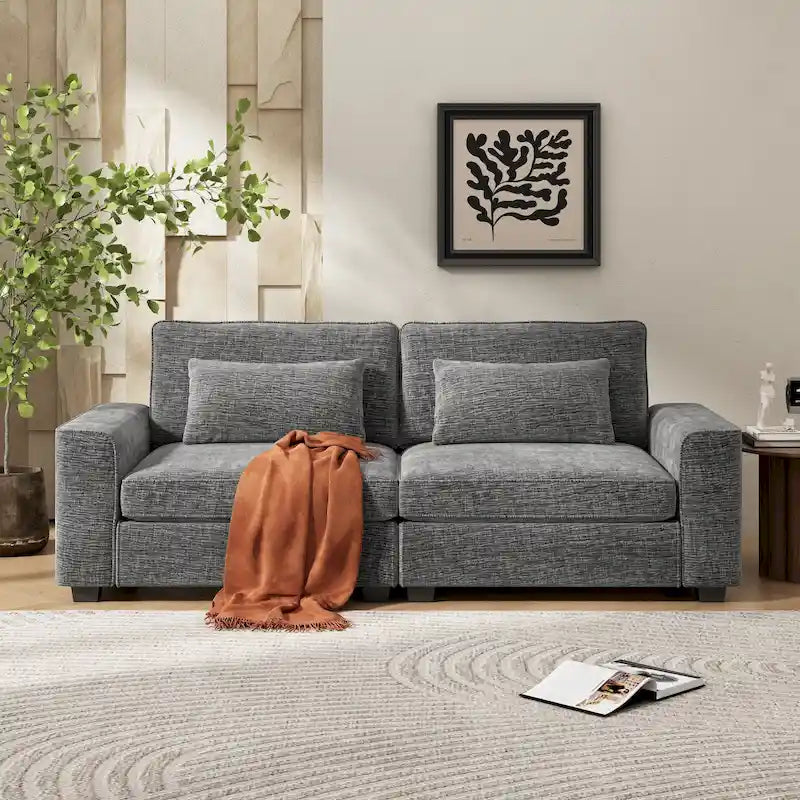 Canapé 3 places rembourré Montague Cozy Duo de Christopher Knight Home
