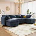 Canapé d'angle modulable Christopher Knight Home 126 avec rangement - 126 x 63 x 35