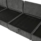 Canapé d'angle modulable Christopher Knight Home 126 avec rangement - 126 x 63 x 35