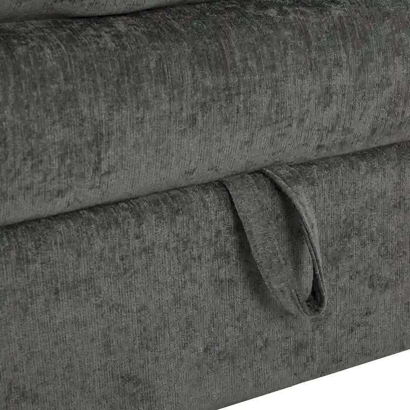 Canapé d'angle modulable Christopher Knight Home 126 avec rangement - 126 x 63 x 35