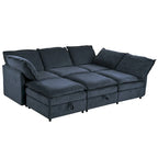 Canapé d'angle modulable Christopher Knight Home 126 avec rangement - 126 x 63 x 35