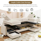 Canapé d'angle modulable Christopher Knight Home 126 avec rangement - 126 x 63 x 35