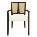 Christopher Knight Home - Ensemble de 2 chaises de salle à manger Harrison, style milieu du siècle, avec dossier en rotin.