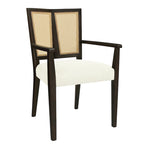 Christopher Knight Home - Ensemble de 2 chaises de salle à manger Harrison, style milieu du siècle, avec dossier en rotin.