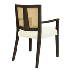 Christopher Knight Home - Ensemble de 2 chaises de salle à manger Harrison, style milieu du siècle, avec dossier en rotin.