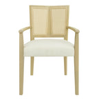 Christopher Knight Home - Ensemble de 2 chaises de salle à manger Harrison, style milieu du siècle, avec dossier en rotin.