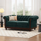 Canapé deux places Eviva Chesterfield en velours de Christopher Knight Home