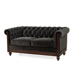 Canapé deux places Eviva Chesterfield en velours de Christopher Knight Home