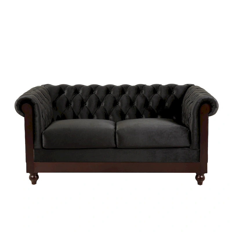 Canapé deux places Eviva Chesterfield en velours de Christopher Knight Home