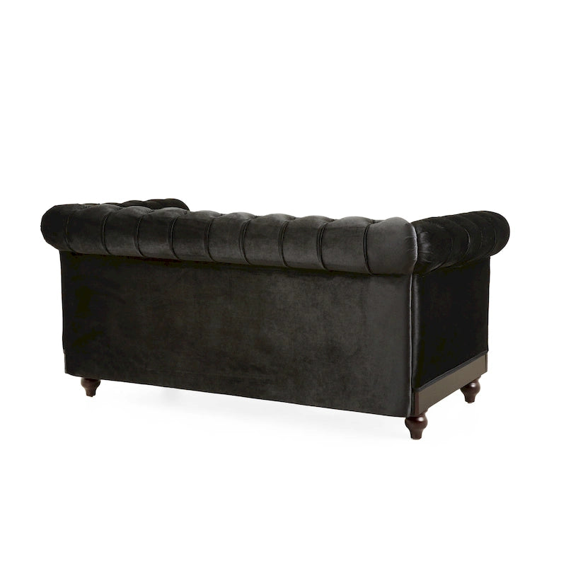 Canapé deux places Eviva Chesterfield en velours de Christopher Knight Home