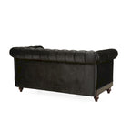 Canapé deux places Eviva Chesterfield en velours de Christopher Knight Home