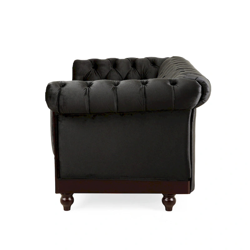 Canapé deux places Eviva Chesterfield en velours de Christopher Knight Home