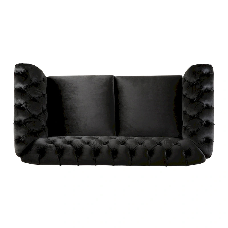 Canapé deux places Eviva Chesterfield en velours de Christopher Knight Home