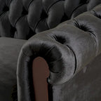 Canapé deux places Eviva Chesterfield en velours de Christopher Knight Home