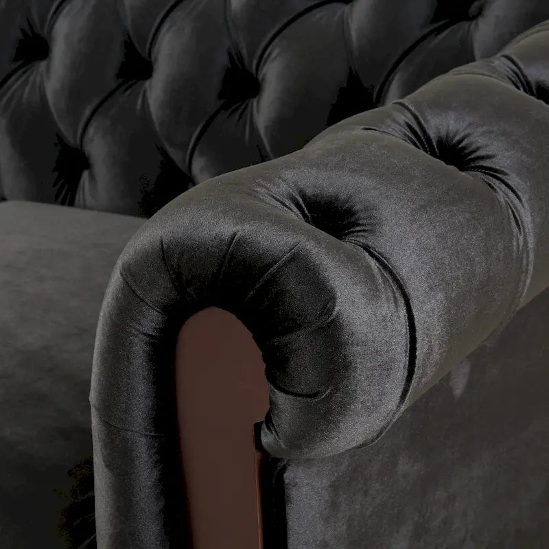 Canapé deux places Eviva Chesterfield en velours de Christopher Knight Home