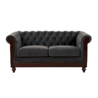 Canapé deux places Eviva Chesterfield en velours de Christopher Knight Home