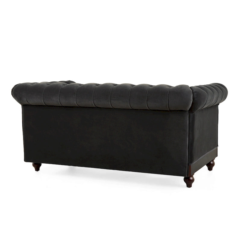 Canapé deux places Eviva Chesterfield en velours de Christopher Knight Home