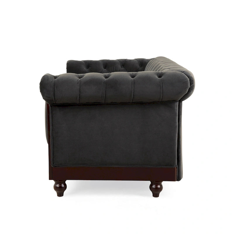 Canapé deux places Eviva Chesterfield en velours de Christopher Knight Home