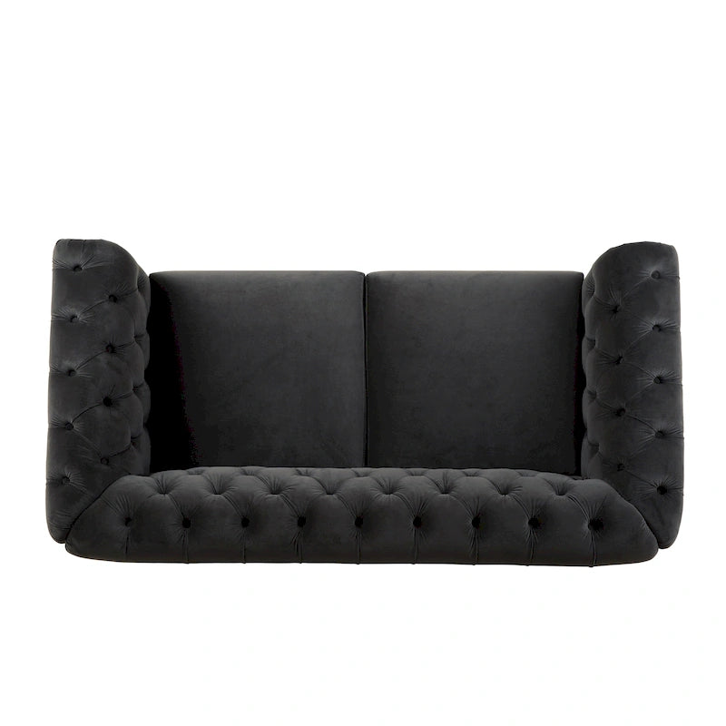 Canapé deux places Eviva Chesterfield en velours de Christopher Knight Home